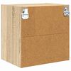 vidaXL H&auml;ngeschrank Sonoma-Eiche 40 x 29,5 x 40 cm Holzwerkstoff