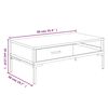 vidaXL Couchtisch 90x50x35 cm Massivholz Kiefer