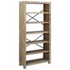 vidaXL B&uuml;cherregal 6 B&ouml;den 80x30x170 cm Massivholz Akazie