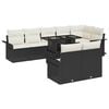 vidaXL Gartensofa-set 9 Stk. Schwarz Poly-Rattan