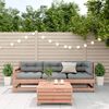 vidaXL 4-tlg. Garten-Lounge-Set mit Kissen Massivholz Douglasie
