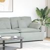 vidaXL Modulares Sofa Endmodul mit Armlehne Kissen Hellgrau 100 cm