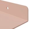vidaXL Schwebendes Regal 2 pcs Rosa 80 x 18 x 2,5 cm Stahl