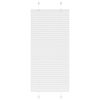vidaXL Plissee Wei&szlig; 60x100 cm Stoffbreite 59,4 cm Polyester