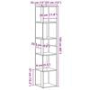 vidaXL Eckregal Artisan-Eiche 33x33x165 cm Holzwerkstoff