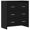 vidaXL Sideboard Schwarze Eiche 75 x 33 x 80 cm Holzwerkstoff