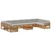 vidaXL Sofagarnituren mit Kissen 11 pcs Massivholz Akazie