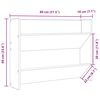 vidaXL Wand-Schuhschr&auml;nke 2 Stk. Sonoma-Eiche 80x18x60cm Holzwerkstoff