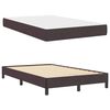 vidaXL Boxspringbett mit Matratze Dunkelbraun 120 x 190 cm Stoff