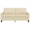 vidaXL 2-Sitzer-Sofa Creme 140 cm Stoff