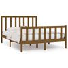 vidaXL Massivholzbett Honigbraun 140x190 cm