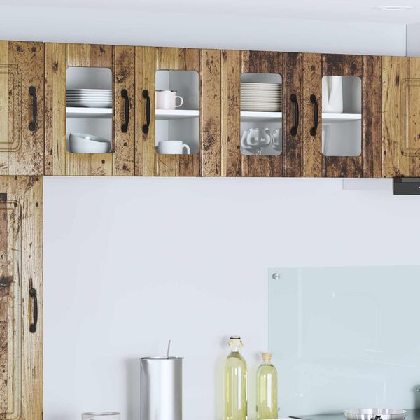 vidaXL K&uuml;chenschrank 2 pcs Altholz 60 x 31 x 40 cm Holzwerkstoff