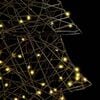 vidaXL Weihnachtsbaum mit 160 LEDs Warmwei&szlig; 150 cm Rattan