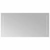 vidaXL LED-Badezimmerspiegel Transparent 40 x 80 cm Geh&auml;rtetes Glas