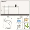 LECHUZA Blumentopf ORCHIDEA ALL-IN-ONE Mattwei&szlig;