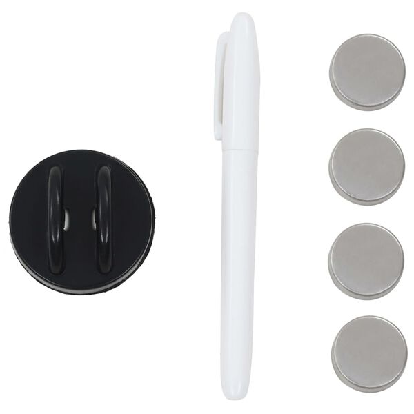 vidaXL Magnettafel Wandmontage Glas 60 x 40 cm