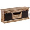 vidaXL TV-Schrank mit 2 Schiebet&uuml;ren Massivholz Mango 110x30x45 cm