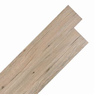 vidaXL Selbstklebende PVC-Bodenplanken Eichenbraun 30,5 x 61 cm