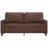 vidaXL 2-Sitzer-Sofa Braun 140 cm Kunstleder