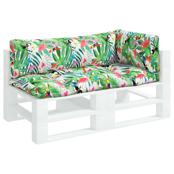 vidaXL Palettenkissen 3 Stk. Mehrfarbig Oxford-Gewebe