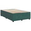 vidaXL Boxspringbett mit Matratze Dunkelgr&uuml;n 120x190 cm Samt