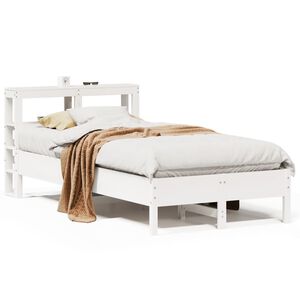 vidaXL Massivholzbett ohne Matratze Wei&szlig; 90x190 cm Kiefernholz