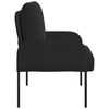 vidaXL Sofas mit Kissen 55cm Schwarz Sperrholz