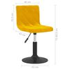 vidaXL Esszimmerst&uuml;hle 2 Stk. Drehbar Senfgelb Samt