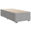 vidaXL Boxspringbett mit Matratze Hellgrau 80x200 cm Stoff