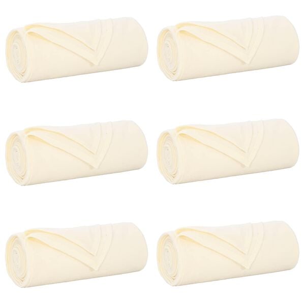 vidaXL Wohndecken 6 pcs Creme 270 x 240 cm Fleece