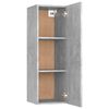 vidaXL TV-Schrank Betongrau 30,5x30x90 cm Holzwerkstoff