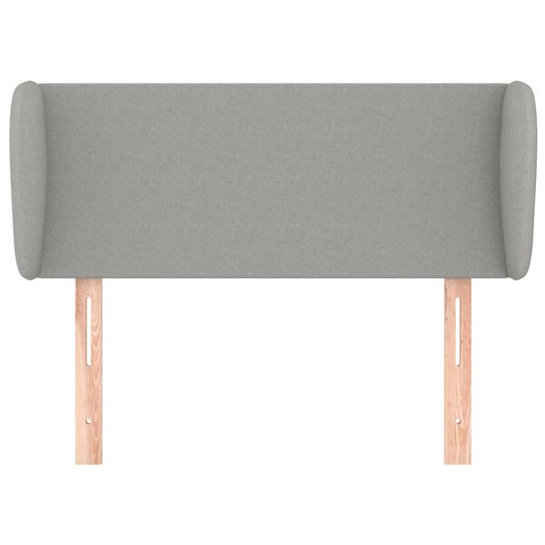 vidaXL Kopfteil mit Ohren Hellgrau 83x23x78/88 cm Stoff