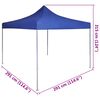 vidaXL Faltzelt 3 x 3 m Blau
