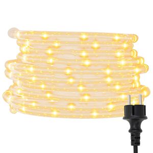 vidaXL Lichtschlauch 240 LEDs Warmwei&szlig; 10 m PVC