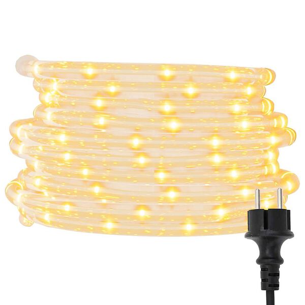 vidaXL Lichtschlauch 240 LEDs Warmwei&szlig; 10 m PVC