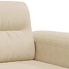 vidaXL 2-Sitzer-Sofa Creme 140 cm Mikrofasergewebe