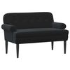 vidaXL Zweisitzer mit Knopfheftung Schwarz 120 x 66 x 78 cm Samt (V)