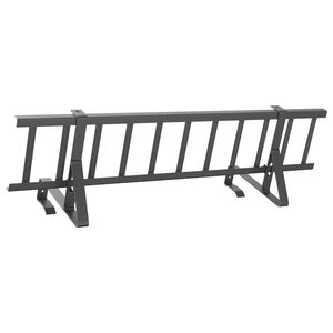 vidaXL Schneefanggitter Anthrazit 100 x 29,5 x 34,5 cm Stahl