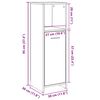 vidaXL Badschrank Altholz-Optik 30x30x95 cm Holzwerkstoff