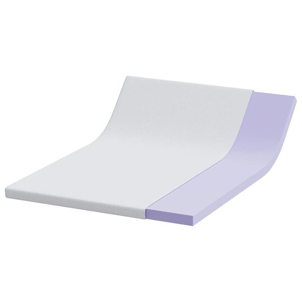 vidaXL Matratzenauflage Wei&szlig; 140 x 200 cm Jacquard Stoff