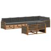 vidaXL Outdoor-Sofagarnitur 8 stk. Natur und Anthrazit