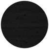vidaXL Tischplatte Rund Schwarz &Oslash;80x3 cm Massivholz Kiefer