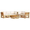 vidaXL 6-tlg. Garten-Lounge-Set mit Kissen Massivholz Akazie