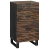 vidaXL Sideboard Braun 40 x 33 x 75 cm massives Mangoholz