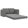 vidaXL Schlafsofa 60cm Dunkelgrau Samt