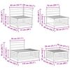 vidaXL Outdoor-Sofagarnitur 7 St&uuml;ck Natur Massivholz Akazie