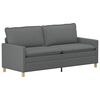 vidaXL Sofa Dunkelgrau Stoff