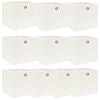 vidaXL Aufbewahrungsboxen 10 Stk. Wei&szlig; 32x32x32 cm Stoff