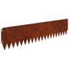vidaXL Raseneinfassung 20 pcs 103 x 25 cm Stahl Rostig
