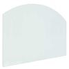 vidaXL Feuerstelle Glasplatte Transparent 80 x 60 cm Glas